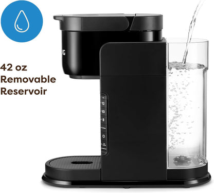 K-Express Single Serve Coffee Maker – Strong Brew Option, 42Oz Reservoir, Sleek Design for Holiday Hosting & Gifting, Black