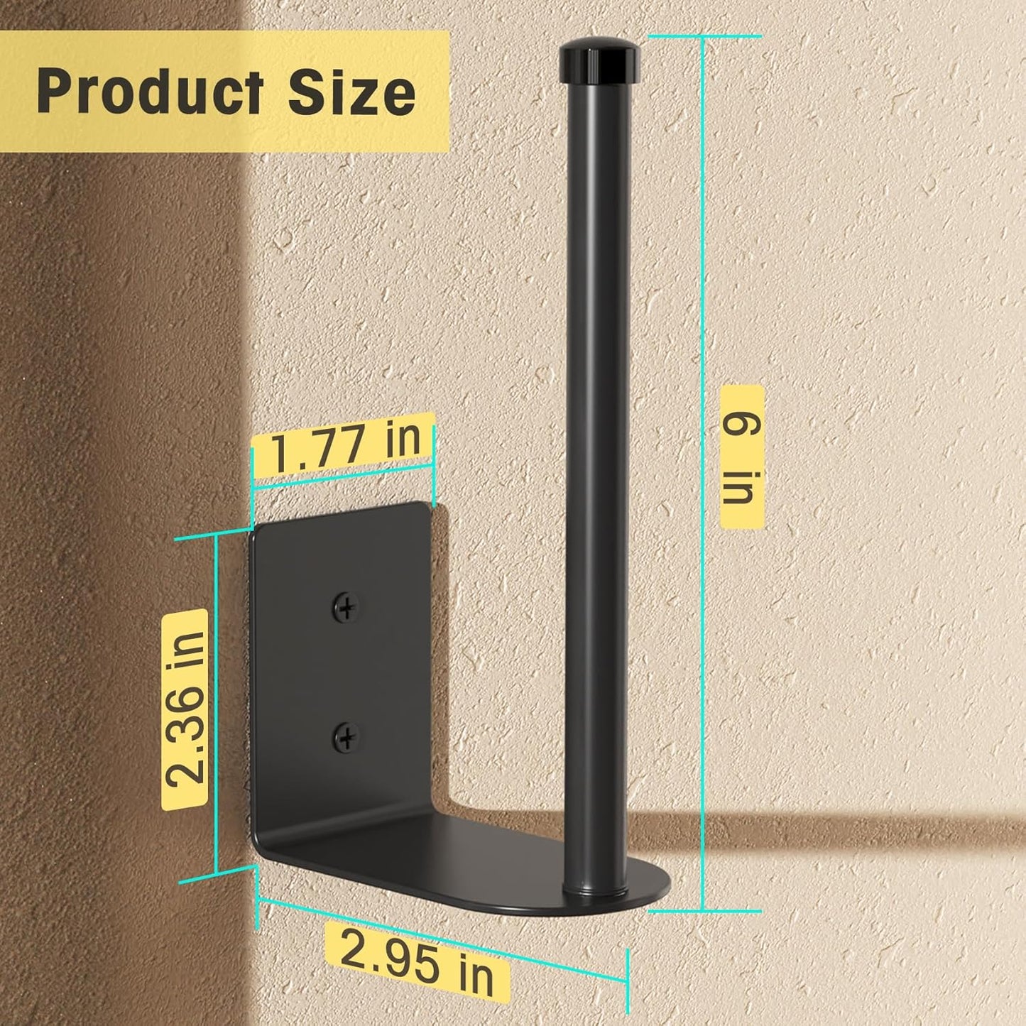 2 Pack Hat Racks for Baseball Caps, Stainless Steel Hat Organizer for Baseball Cap, Hat Holder Storage Organizer, Hat Hanger Strong Adhesive/Wall Drilled for Door, Bedroom, Closet(Black 6 In)